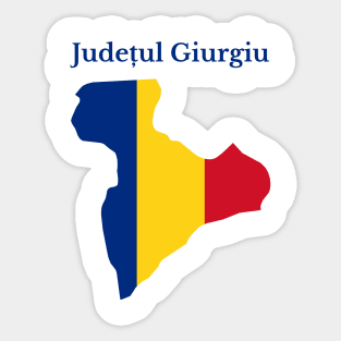 Giurgiu County, Romania. Sticker